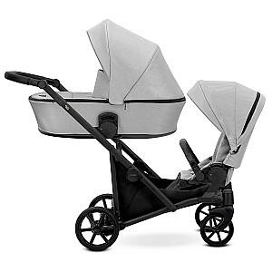 Carucior pentru gemeni Kunert Brav Duo Black Eco
