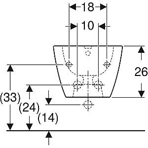 Bideu GEBERIT Smyle Square 500.209.01.1