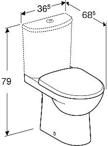 Vas WC GEBERIT Selnova 501.754.00.1