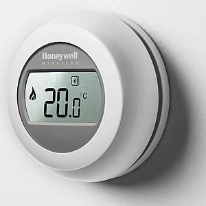 Termostat de camera Honeywell Round T87RF2033 suplimentar la BDR91