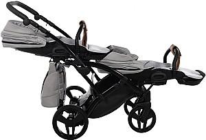 Carucior pentru gemeni Junama Space Duo Slim Ecco Beige 02