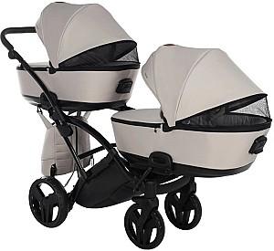 Carucior pentru gemeni Junama Space Duo Slim Ecco Beige 02
