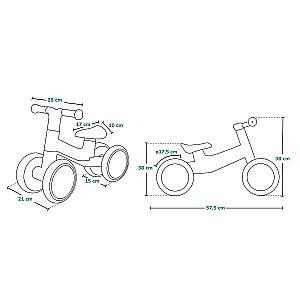 Bicicleta fara pedale Lionelo Villy Beige Latte