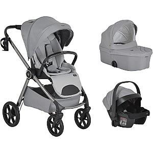 Carucior 3 in 1 Moni Unique Cloud Silver