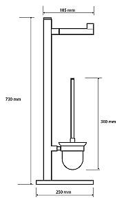 Perie de WC Bemeta Omega 104836012