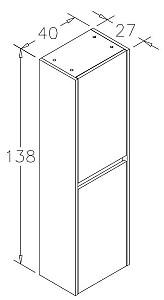 Dulap penal Orka Aydos 40 Retro Gumus