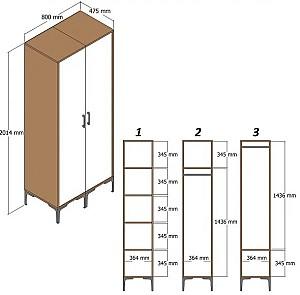 Dulap Trendy Kumsal PP Alb