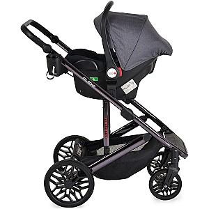 Carucior 3 in 1 Moni All Road Grey