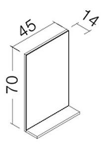 Oglindă Orka Duden 45 White (06094)