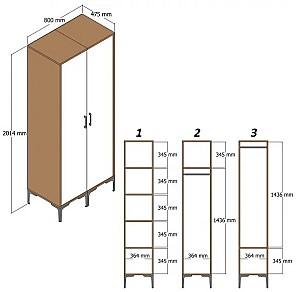 Dulap Trendy Kumsal RR Nuc