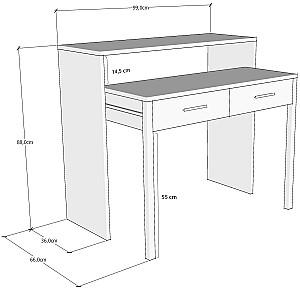 Masa de birou Trendy Biroul meu Alb