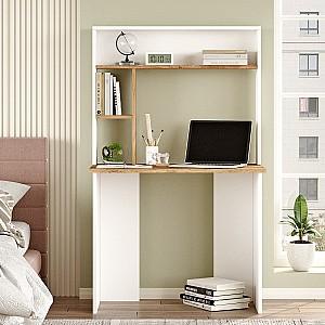 Masa de birou Trendy BR2-AW Pin Atlantic (Bej)/Alb