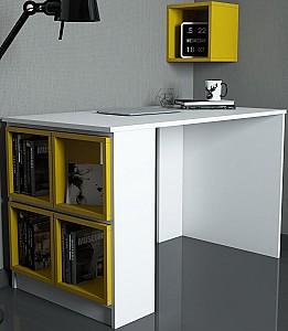 Masa de birou Trendy Cutie Alb/Galben