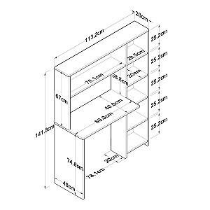 Masa de birou Trendy HA104 2063 Alb