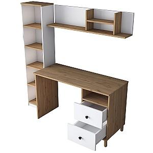 Masa de birou Trendy HA115 2642 Nuc (Maro)/Alb