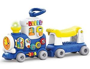 Jucarie de impins si tras Hola Toys 4 in 1 „Trenuț” (HE8990B)