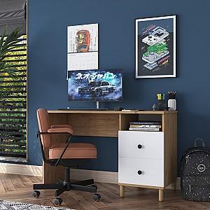 Masa de birou Trendy HA109 2633 Nuc (Maro)/Alb