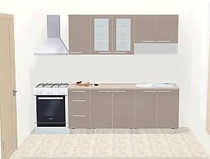 Set mobila bucatarie Ambianta Fresh 2 m (cappuccino)