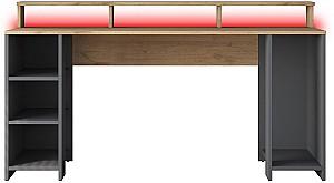 Masa de birou Trendy HA122 3000 Nuc (Maro)/Antracit (Gri)