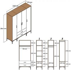 Dulap Trendy Kumsal STR Nuc