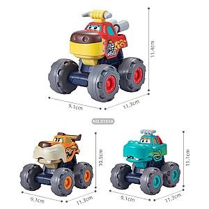 Masina jucarie Hola Toys Set de Camioane Monster Trucks