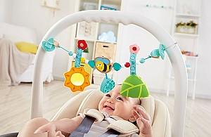 Jucarie bebelus Hape E0021A Bumblebee Pram Chain