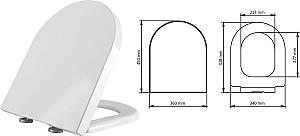 Capac vas WC Visam Akasya Duroplast/Soft