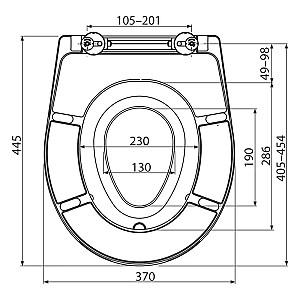 Capac vas WC Alcaplast А 603 duroplast (10653)