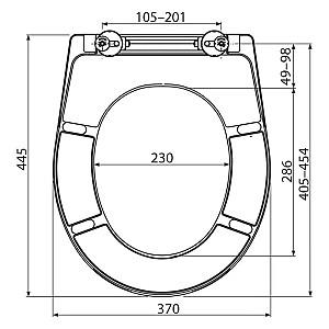 Capac vas WC Alcaplast А 604 duroplast, soft close (10652)