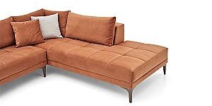 Canapea coltar Dogtas LUCCA PLUS Right 290x225cm GK2254 Velvet Brick