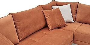 Canapea coltar Dogtas LUCCA PLUS Right 290x225cm GK2254 Velvet Brick