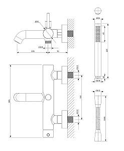 Baterie cada Omnires Chrom Y1231CR