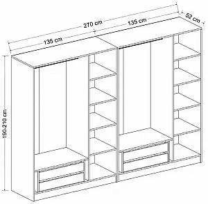 Dulap Trendy Kale Mebran 8394 Alb