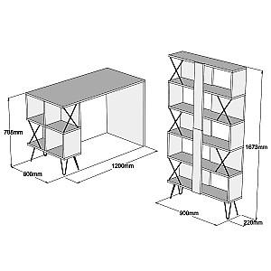 Masa de birou Trendy Extra Alb