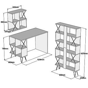 Masa de birou Trendy Extra 2 Alb