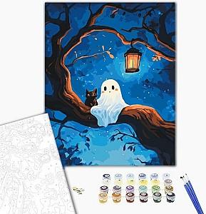 Tablou pe numere BrushMe Prieteni de Halloween 40х50 cm (în cutie)