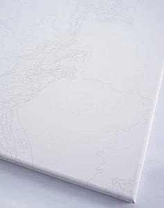 Tablou pe numere BrushMe Cascadă în aurirea de toamnă 40×50 cm (în cutie)