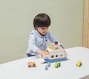 Set de jucarii VIGA Feribot din lemn (44684)