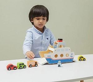 Set de jucarii VIGA Feribot din lemn (44684)