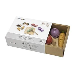 Set de bucatarie pentru papusi VIGA PolarB „Legume de tăiat” (44212)