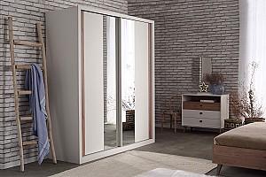 Dulap-cupe Dogtas MAYER 240cm Alb/Stejar (Bej)