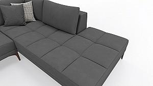 Canapea coltar Dogtas LUCCA PLUS Right 290x225cm GK2252 Velvet Gri