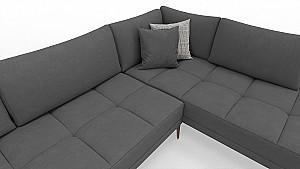 Canapea coltar Dogtas LUCCA PLUS Right 290x225cm GK2252 Velvet Gri