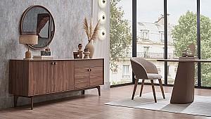 Oglindă Dogtas COSTA Crem Deschis/Alama