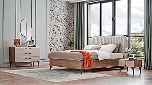 Comoda Dogtas NOVA 108cm Nuc (Maro)/Cappuccino/Negru