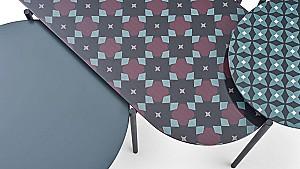 Masuta de cafea, reviste Dogtas FAUNA Ellipse Multicolor