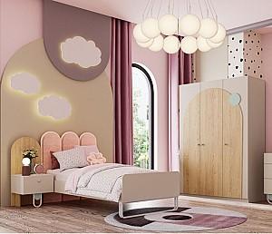 Dulap pentru copii Dogtas LILY  (3usi) Maro/Alb