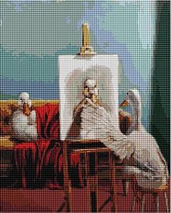 Pictura cu diamante BrushMe Rața – Atelier, Lucia Heffernan 40*50 сm (fără cutie)