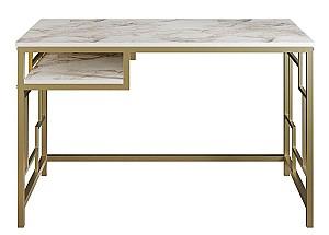 Masa de birou Trendy Victory Auriu/Alb