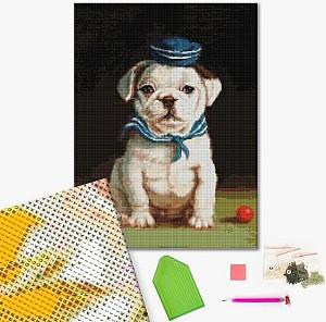 Pictura cu diamante BrushMe Bulldog, Lucia Heffernan 40*50 сm (fără cutie)